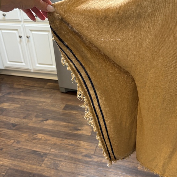 Zara Brown Knit Poncho size ML - Picture 3 of 5